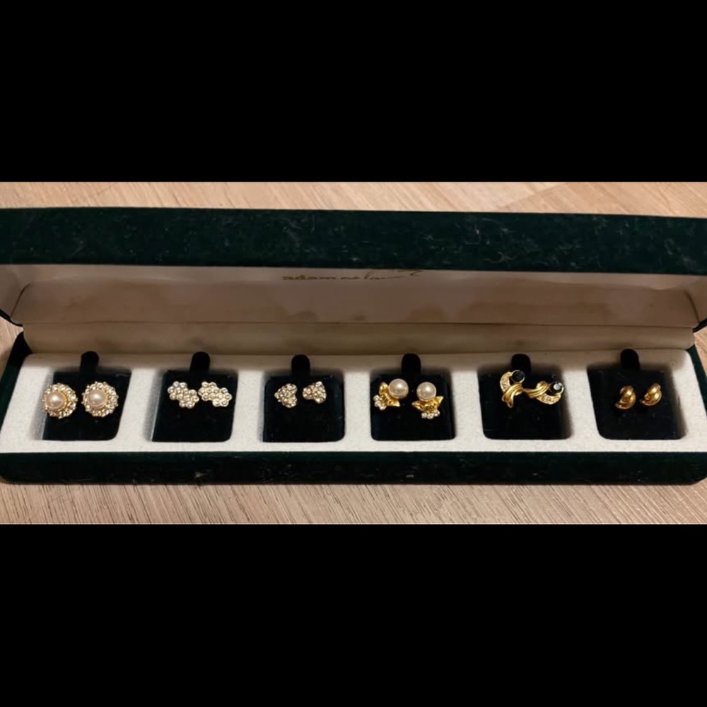 10K Gold Earring Set of 6 Pairs